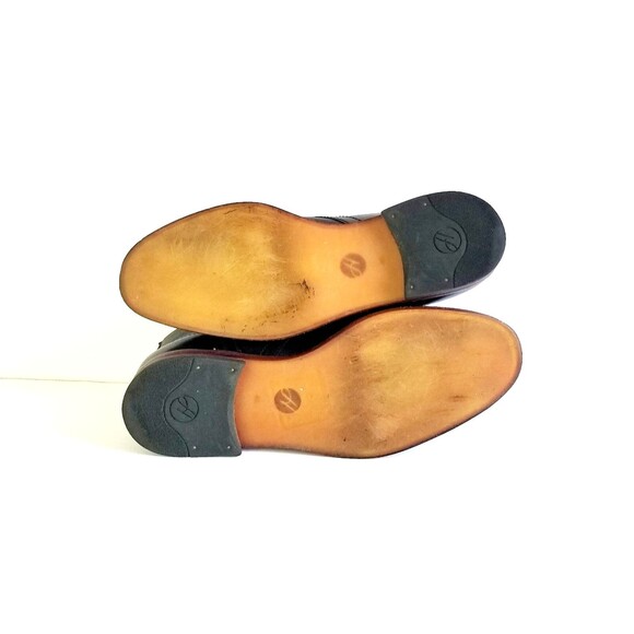 H BY HUDSON Men's Houghton II Leather Chukka Boots Black Sz 41 Lace Up - Picture 12 of 15